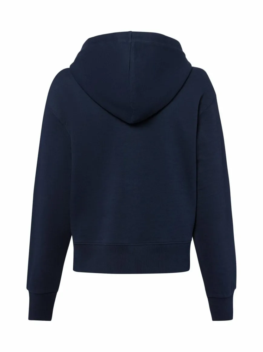 Tommy Hilfiger Sweatshirts & Sweatjacken*Damen Kapuzenjacke marine strukturiert