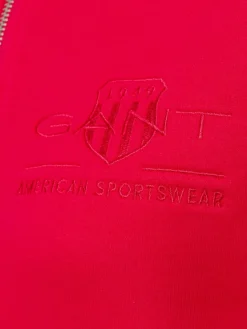 Gant Sweatshirts & Sweatjacken*Damen Kapuzenjacke rot uni