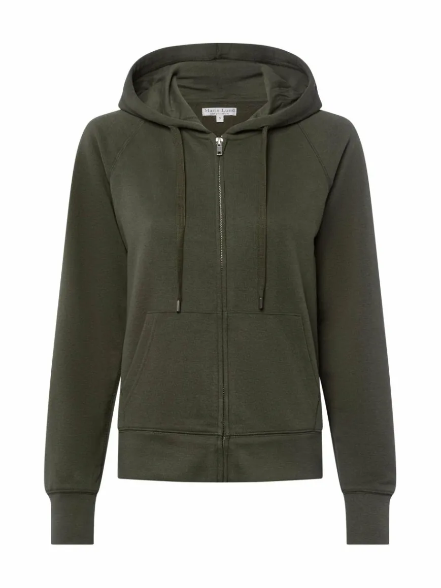 Marie Lund Sweatshirts & Sweatjacken*Damen Kapuzenjacke khaki uni
