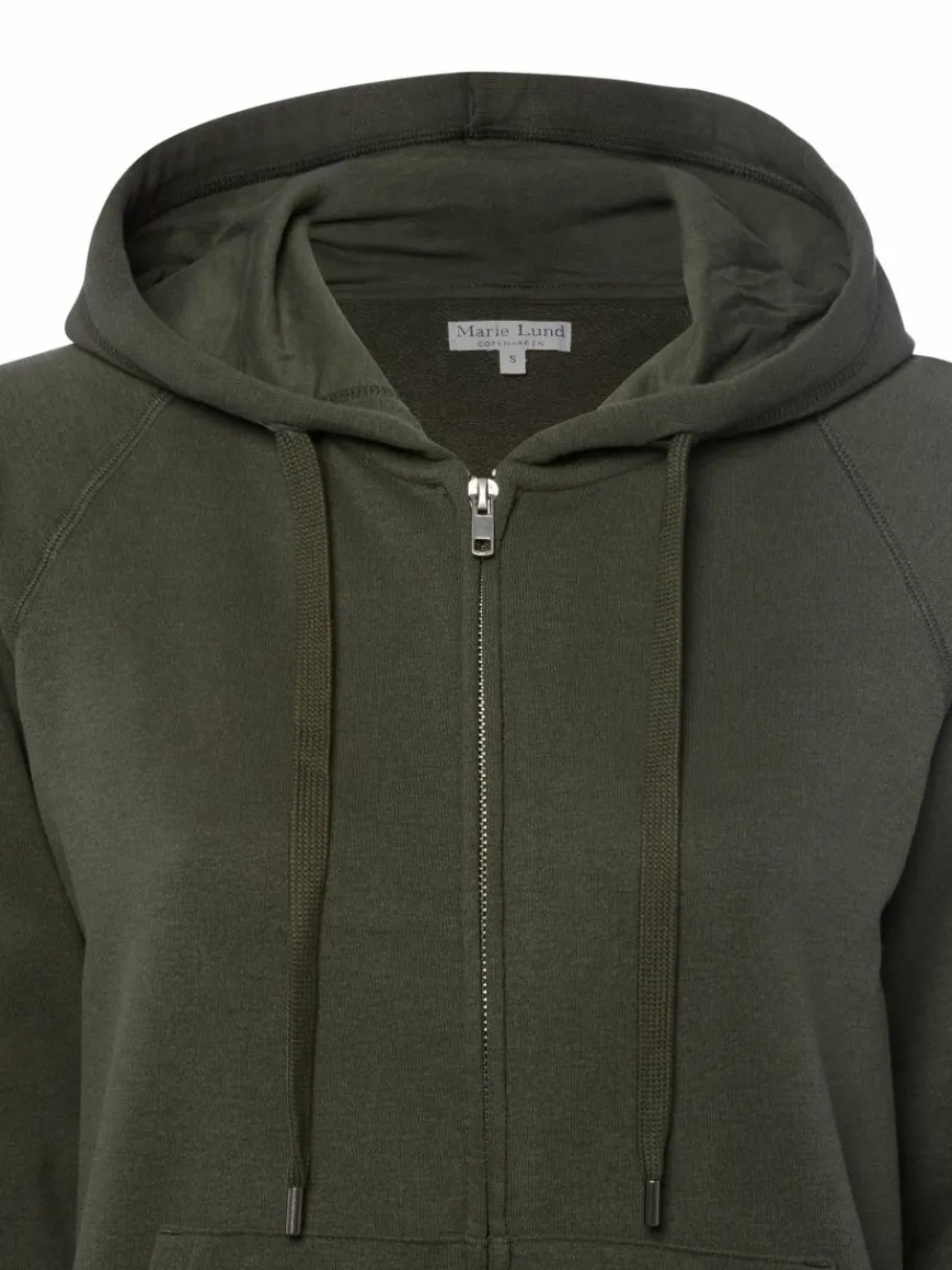 Marie Lund Sweatshirts & Sweatjacken*Damen Kapuzenjacke khaki uni