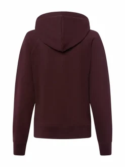 Marie Lund Sweatshirts & Sweatjacken*Damen Kapuzenjacke aubergine uni