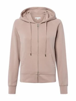 Marie Lund Sweatshirts & Sweatjacken*Damen Kapuzenjacke taupe uni