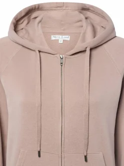 Marie Lund Sweatshirts & Sweatjacken*Damen Kapuzenjacke taupe uni