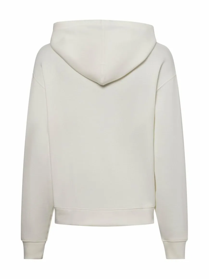 Msch Copenhagen Sweatshirts & Sweatjacken*Damen Kapuzenpullover ecru uni
