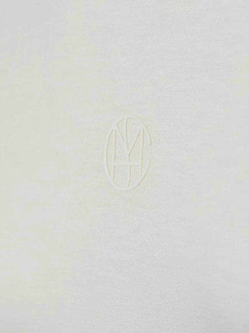 Msch Copenhagen Sweatshirts & Sweatjacken*Damen Kapuzenpullover ecru uni