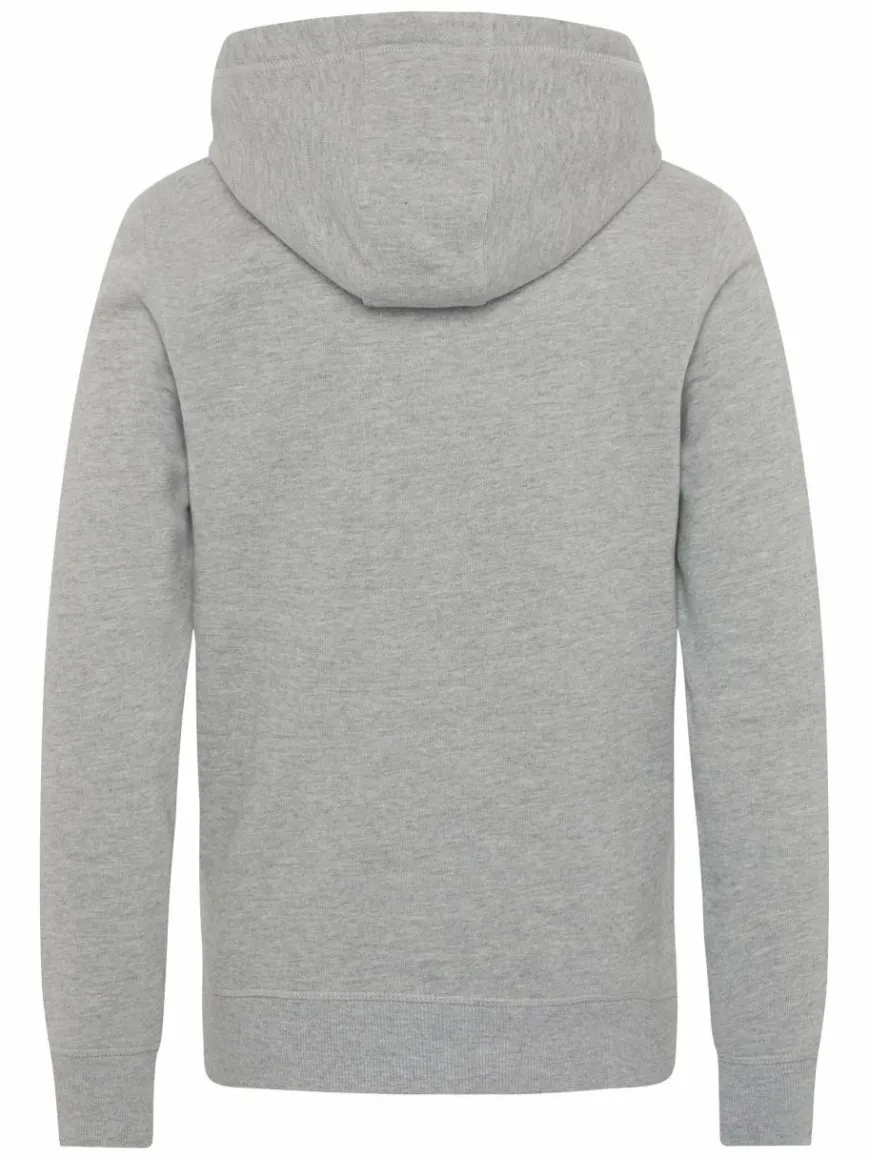 Polo Sylt Sweatshirts & Sweatjacken*Damen Kapuzenpullover hellgrau grau uni