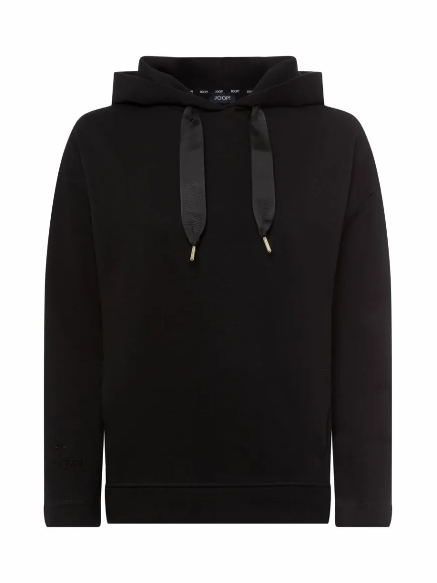 JOOP! Sweatshirts & Sweatjacken*Damen Kapuzenpullover schwarz uni