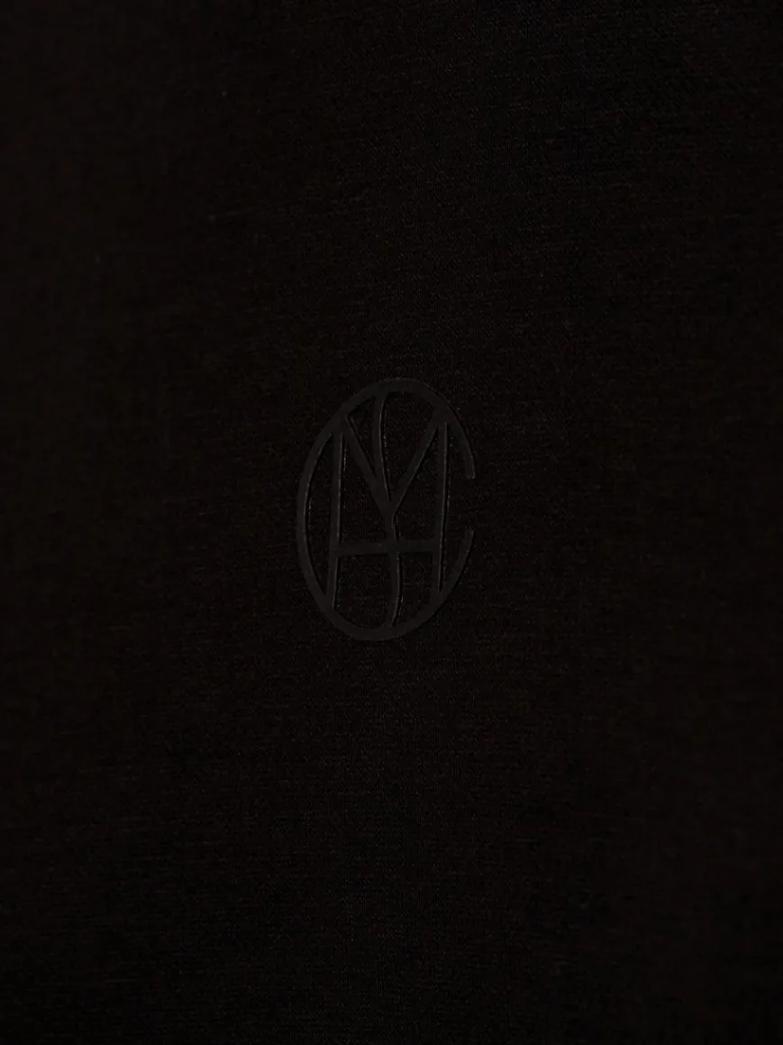 Msch Copenhagen Sweatshirts & Sweatjacken*Damen Kapuzenpullover schwarz uni