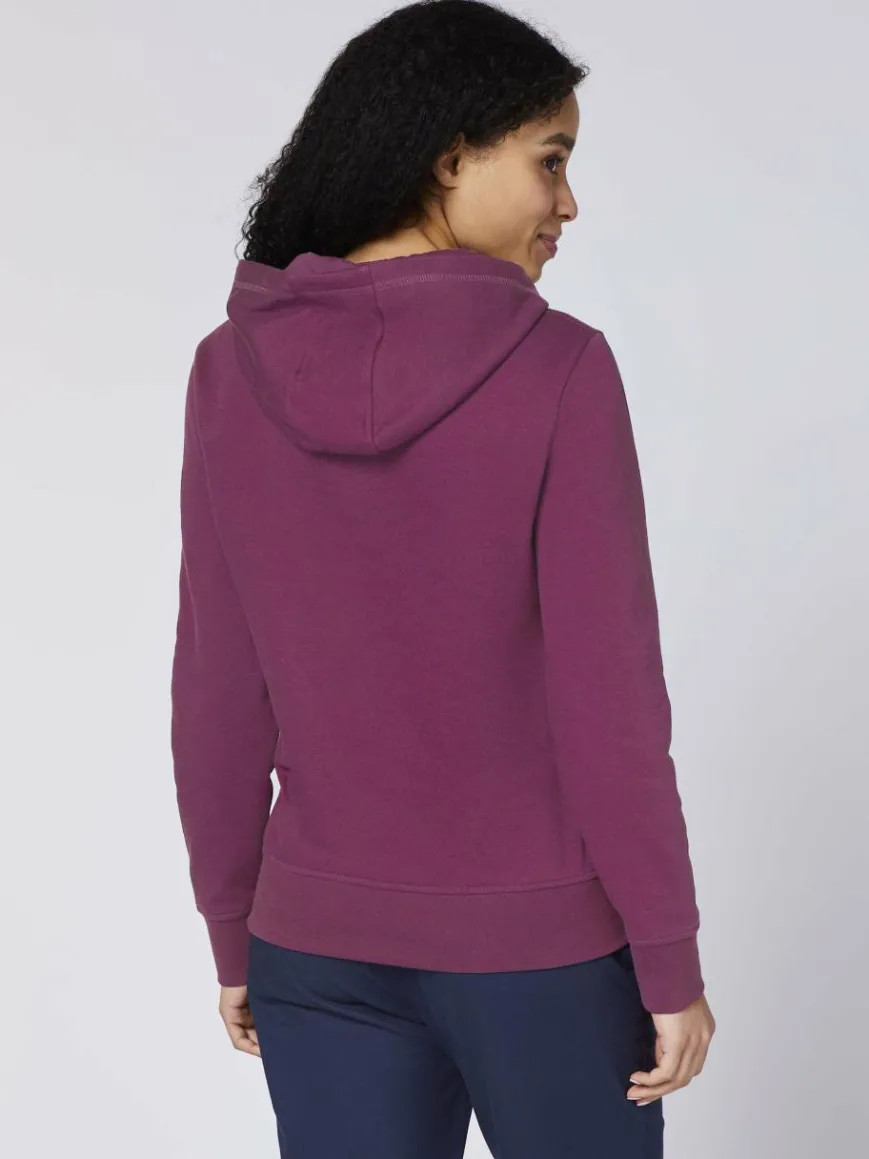 Polo Sylt Sweatshirts & Sweatjacken*Damen Kapuzenpullover purple uni