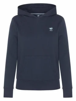 Polo Sylt Sweatshirts & Sweatjacken*Damen Kapuzenpullover marine blau uni