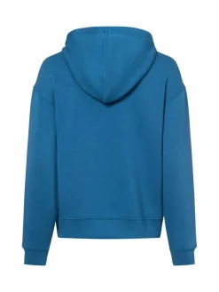 Msch Copenhagen Sweatshirts & Sweatjacken*Damen Kapuzenpullover blau uni