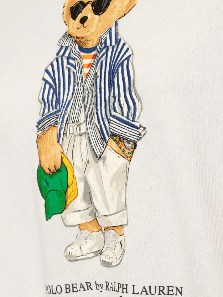 Polo Ralph Lauren Sweatshirts & Sweatjacken*Damen Kapuzenpullover weiß mehrfarbig uni