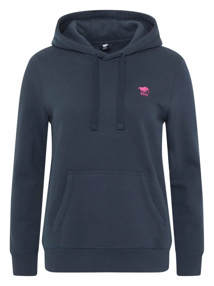 Polo Sylt Sweatshirts & Sweatjacken*Damen Kapuzenpullover marine blau uni
