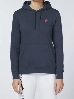 Polo Sylt Sweatshirts & Sweatjacken*Damen Kapuzenpullover marine blau uni