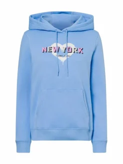 Tommy Jeans Sweatshirts & Sweatjacken*Damen Kapuzenpullover hellblau uni