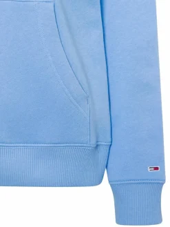 Tommy Jeans Sweatshirts & Sweatjacken*Damen Kapuzenpullover hellblau uni