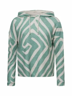 Street One Sweatshirts & Sweatjacken*Damen Kapuzenpullover lind gemustert