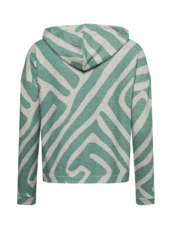 Street One Sweatshirts & Sweatjacken*Damen Kapuzenpullover lind gemustert