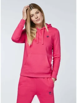 Polo Sylt Sweatshirts & Sweatjacken*Damen Kapuzenpullover pink uni