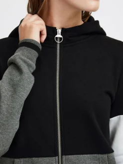 OXMO Sweatshirts & Sweatjacken*Damen Kapuzensweatjacke - OXOmanna schwarz gestreift