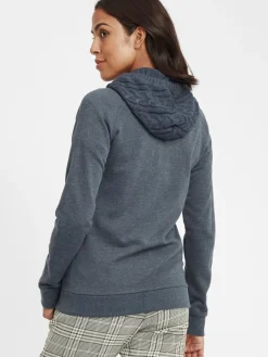 OXMO Sweatshirts & Sweatjacken*Damen Kapuzensweatjacke - OXMatilda blau uni