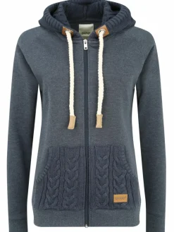 OXMO Sweatshirts & Sweatjacken*Damen Kapuzensweatjacke - OXMatilda blau uni