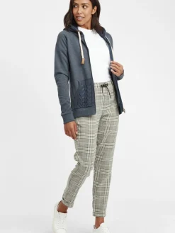 OXMO Sweatshirts & Sweatjacken*Damen Kapuzensweatjacke - OXMatilda blau uni