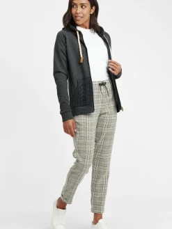 OXMO Sweatshirts & Sweatjacken*Damen Kapuzensweatjacke - OXMatilda grau uni