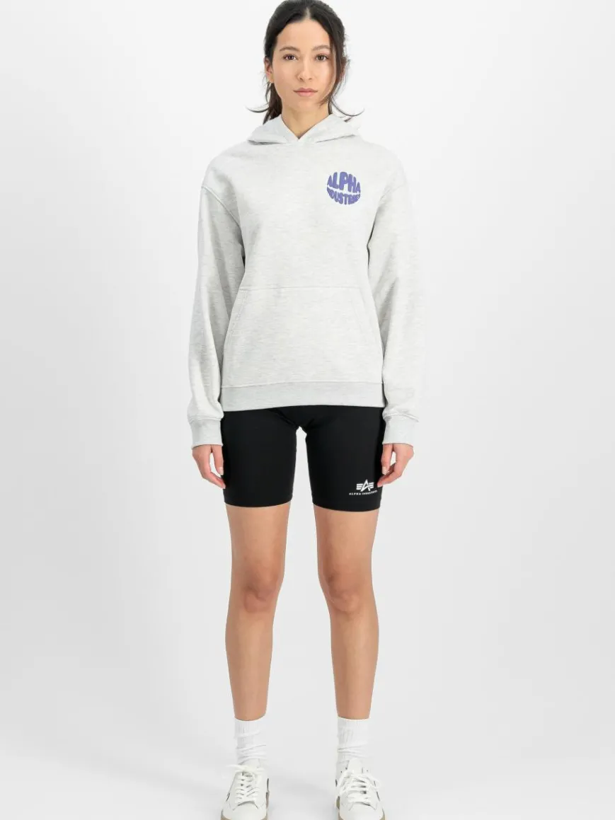 Alpha Industries Sweatshirts & Sweatjacken*Damen Kapuzensweatshirt grau uni
