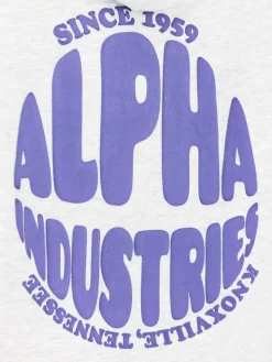 Alpha Industries Sweatshirts & Sweatjacken*Damen Kapuzensweatshirt grau uni