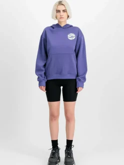 Alpha Industries Sweatshirts & Sweatjacken*Damen Kapuzensweatshirt purple uni