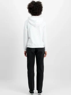 Alpha Industries Sweatshirts & Sweatjacken*Damen Kapuzensweatshirt weiß bedruckt
