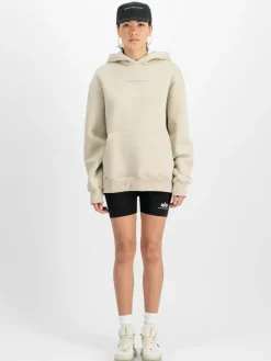 Alpha Industries Sweatshirts & Sweatjacken*Damen Kapuzensweatshirt beige uni