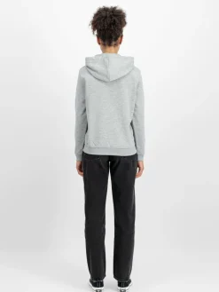 Alpha Industries Sweatshirts & Sweatjacken*Damen Kapuzensweatshirt grau bedruckt