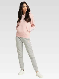 Carlo Colucci Sweatshirts & Sweatjacken*Damen Kapuzensweatshirt - Catania rosa uni