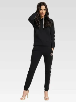 Carlo Colucci Sweatshirts & Sweatjacken*Damen Kapuzensweatshirt - Catania rosa uni