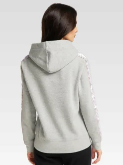 Carlo Colucci Sweatshirts & Sweatjacken*Damen Kapuzensweatshirt - Catania grau uni