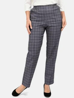 Goldner Hosen*Damen Karoschlupfhose - Re-fresh Karoschlupfhose grau kariert