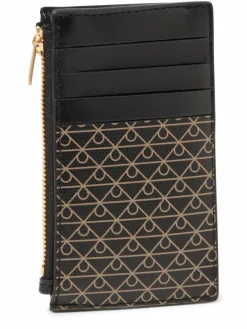 Calvin Klein Taschen & RucksÀcke*Damen Kartenetui schwarz taupe gemustert