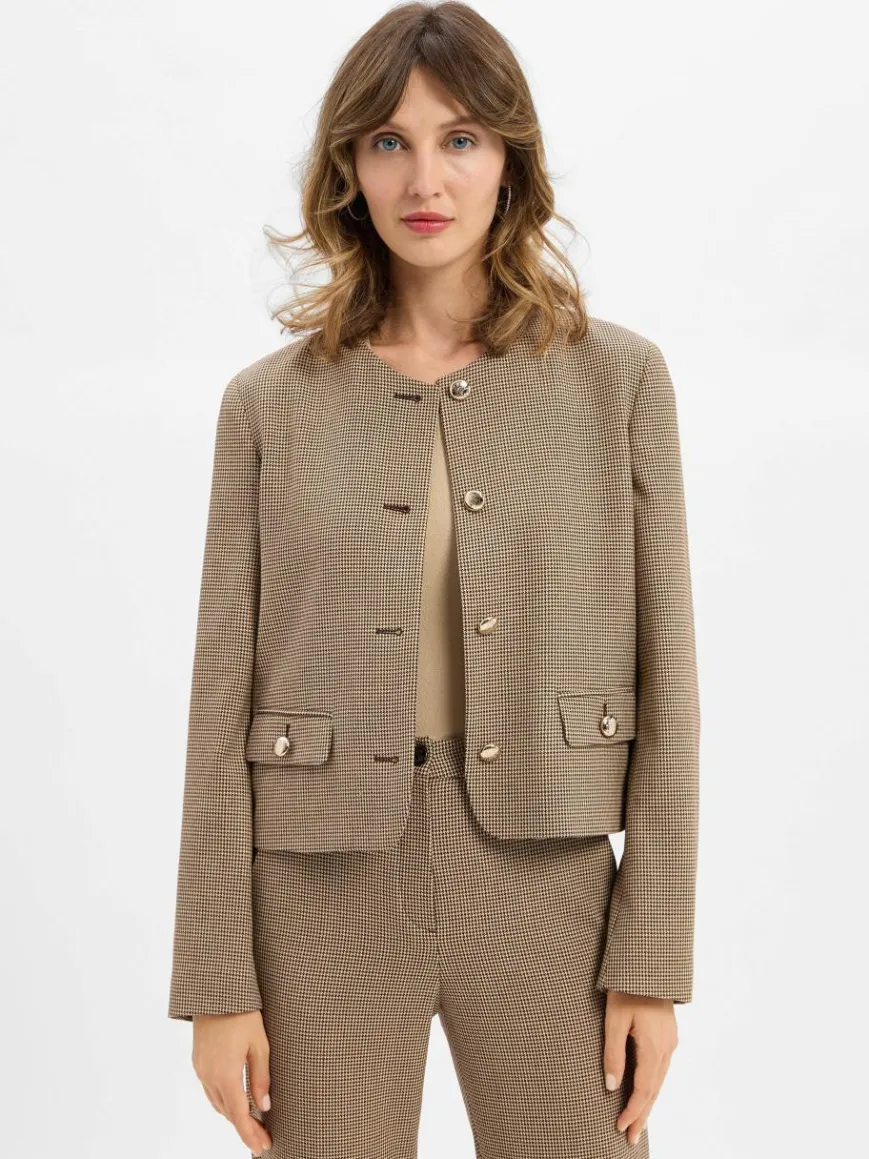 JOOP! Blazer*Damen Kastenjacke - Jodi beige braun kariert