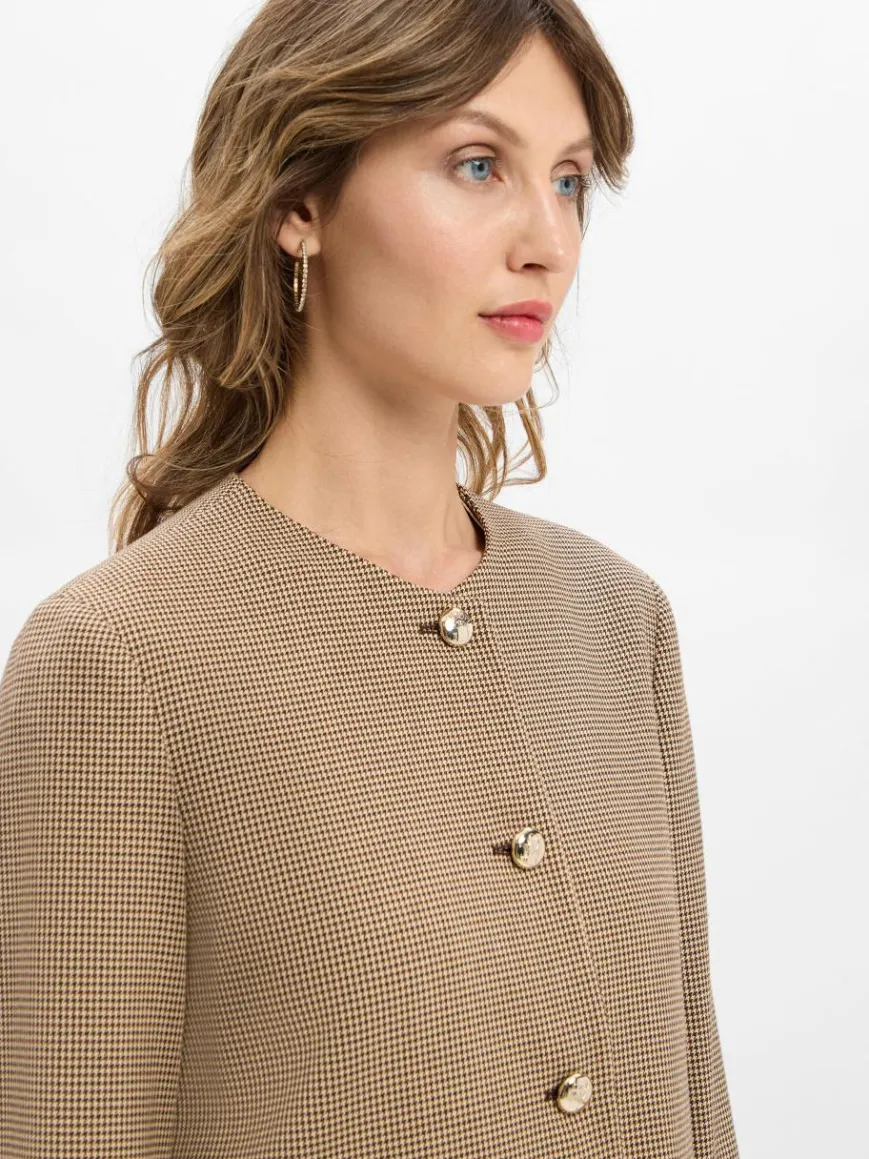 JOOP! Blazer*Damen Kastenjacke - Jodi beige braun kariert