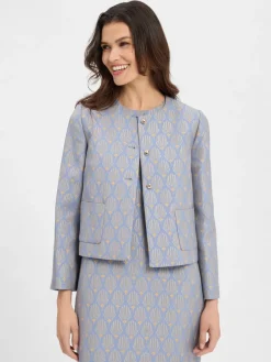 JOOP! Blazer*Damen Kastenjacke - Jolly blau mais gemustert