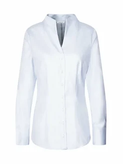 Seidensticker Blusen*Damen Kelchkragenbluse - Uni hellblau uni