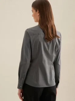 Seidensticker Blusen*Damen Klassische Bluse - Uni grau uni