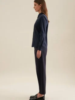 Seidensticker Blusen*Damen Klassische Bluse - Uni blau uni