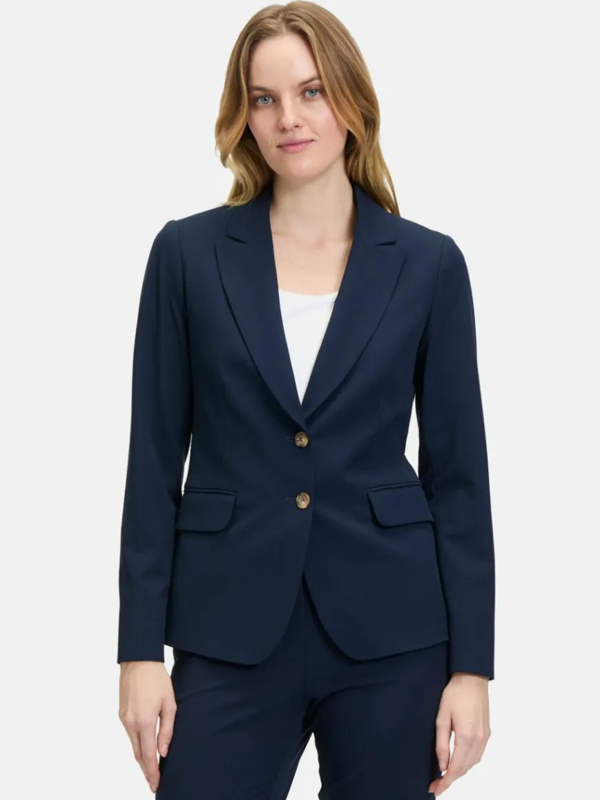 Betty & Co Blazer*Damen Klassischer Blazer marine royal uni