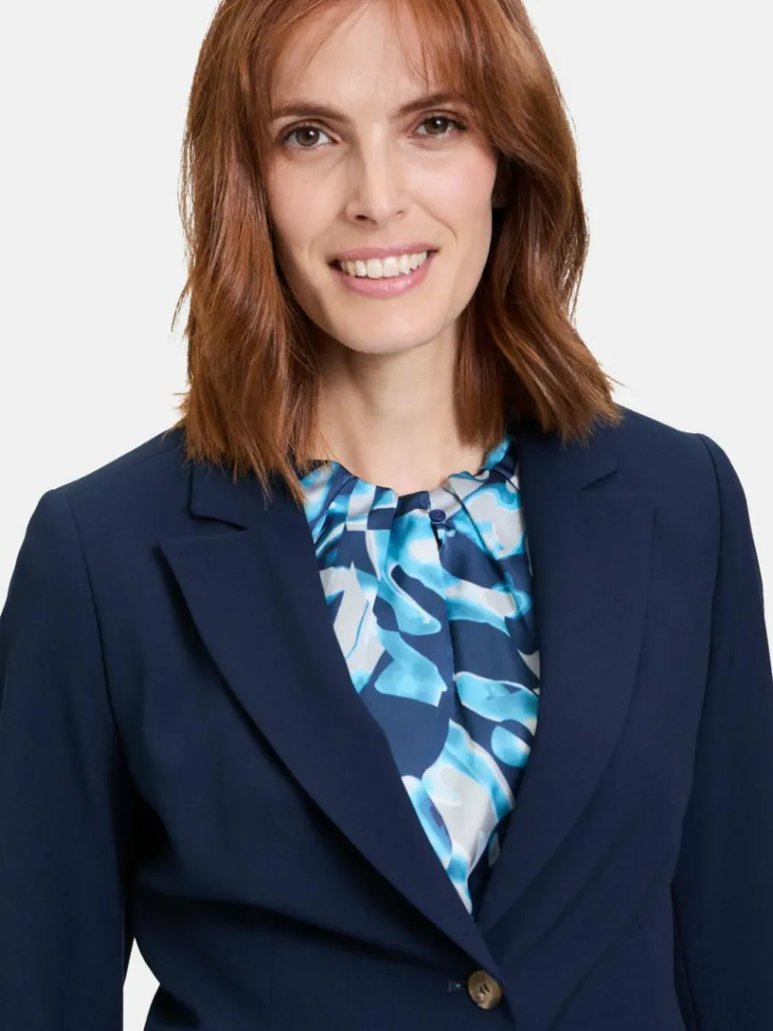 Betty & Co Blazer*Damen Klassischer Blazer marine royal uni