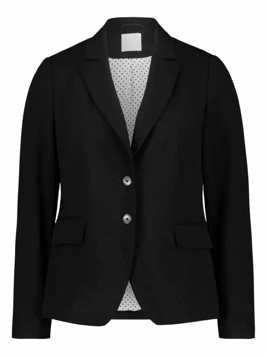 Betty & Co Blazer*Damen Klassischer Blazer schwarz uni