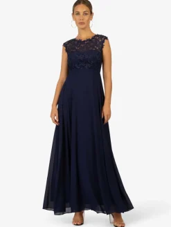 Kraimod Kleider*Damen Kleid blau uni