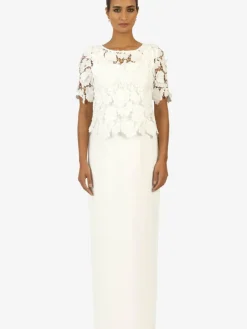 Kraimod Kleider*Damen Kleid weiß gemustert